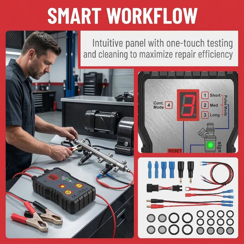 Fuel Injector Tester - Araba Motoru Yakıt Enjektör Test Cihazı