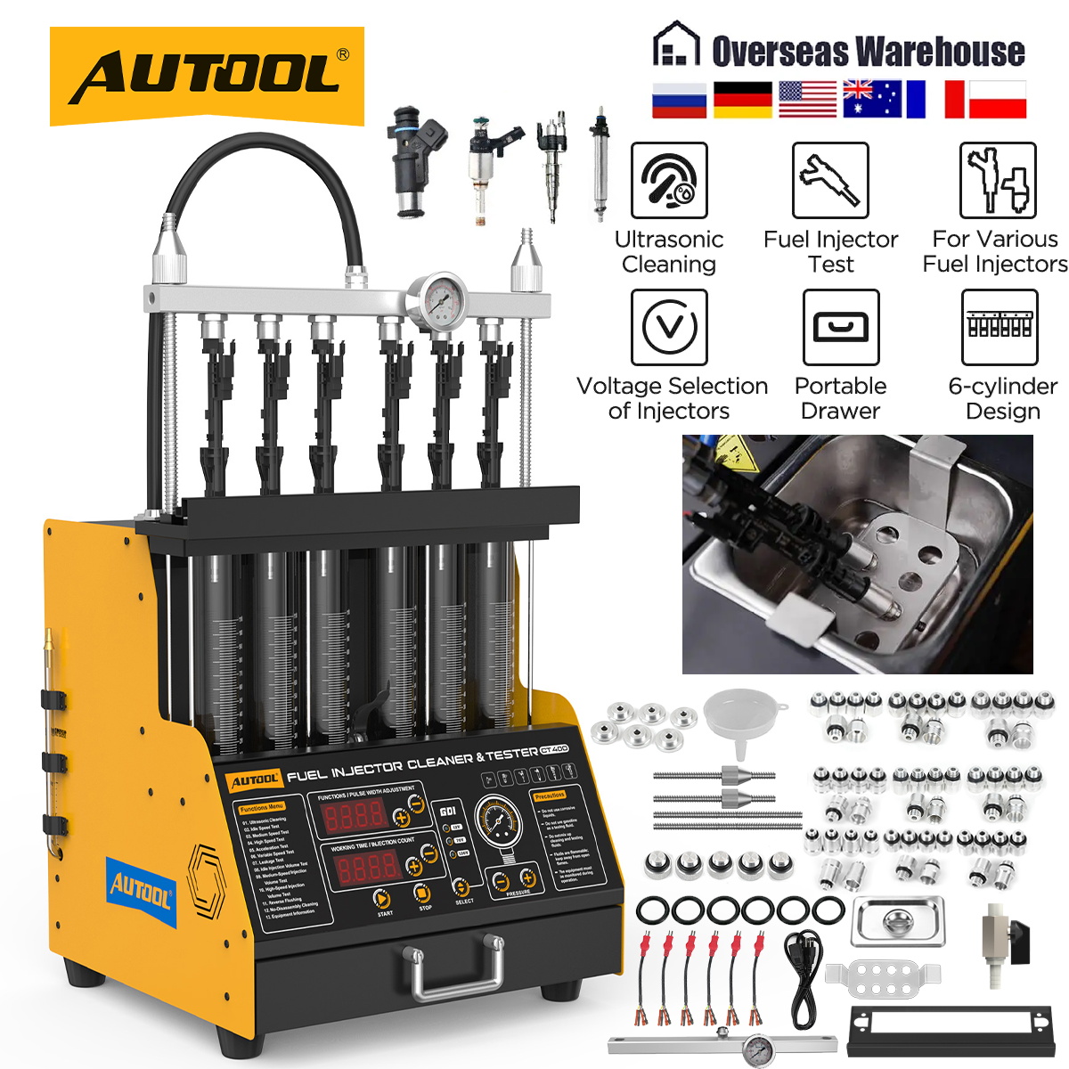 Fuel Injector Tester - AUTOOL CT400 GDI EFI FEI Piezoelektrik