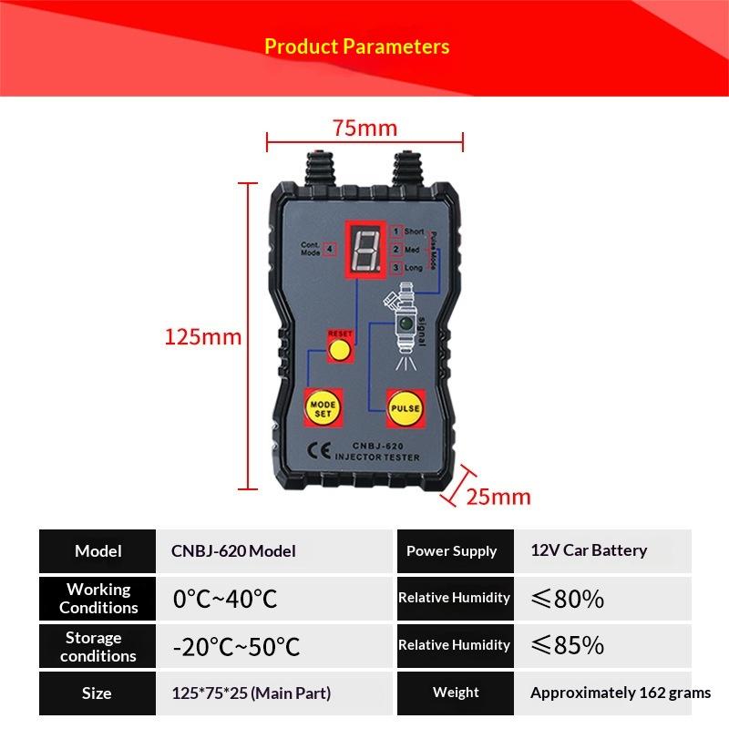 Taşınabilir 4 Pulslı Modlu Yak - Fuel Injector Tester incelemesi ve fiyatı