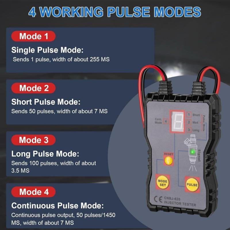 Taşınabilir 4 Pulslı Modlu Yak - Fuel Injector Tester incelemesi ve fiyatı