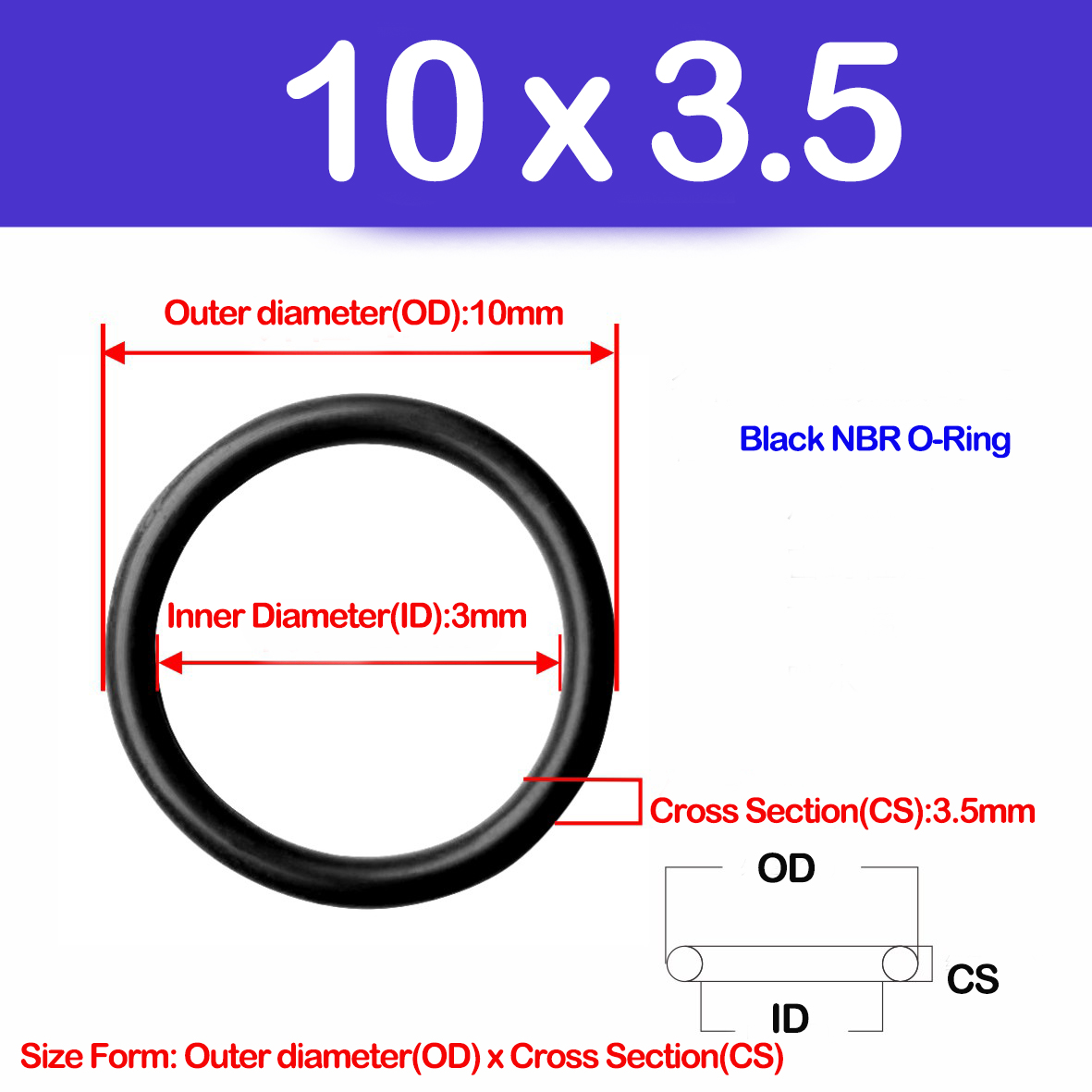 CS 3.5mm, NBR O Ring Sızdırmaz - Auto Repair Cs incelemesi ve fiyatı