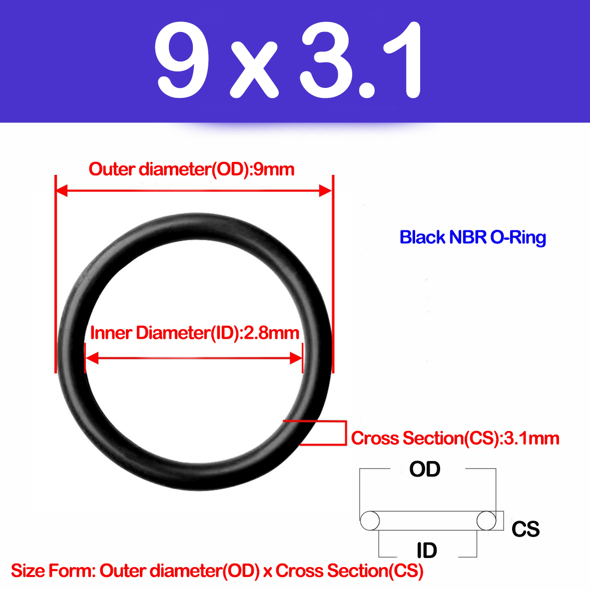 WD CS 3.1mm, NBR O Ring Sızdır - Auto Repair Cs incelemesi ve fiyatı