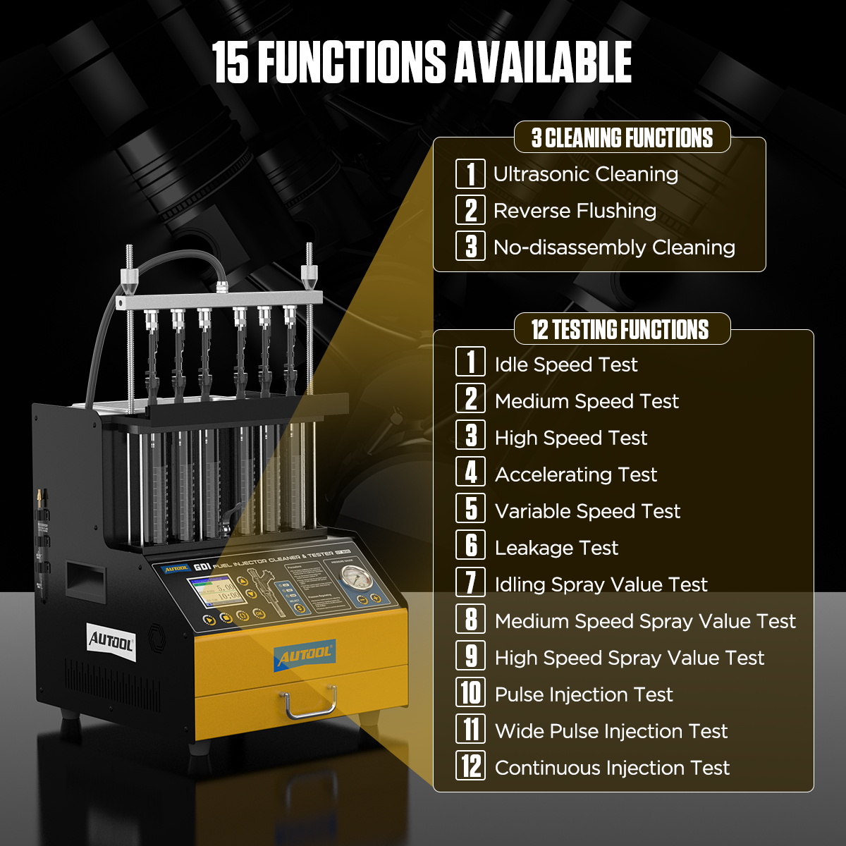 GDI EFI FEI 6 Silindirli 110V- - Fuel Injector Tester incelemesi ve fiyatı