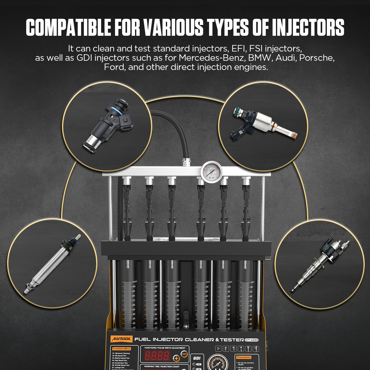 AUTOOL CT400 GDI EFI FEI Piezo - Fuel Injector Tester incelemesi ve fiyatı